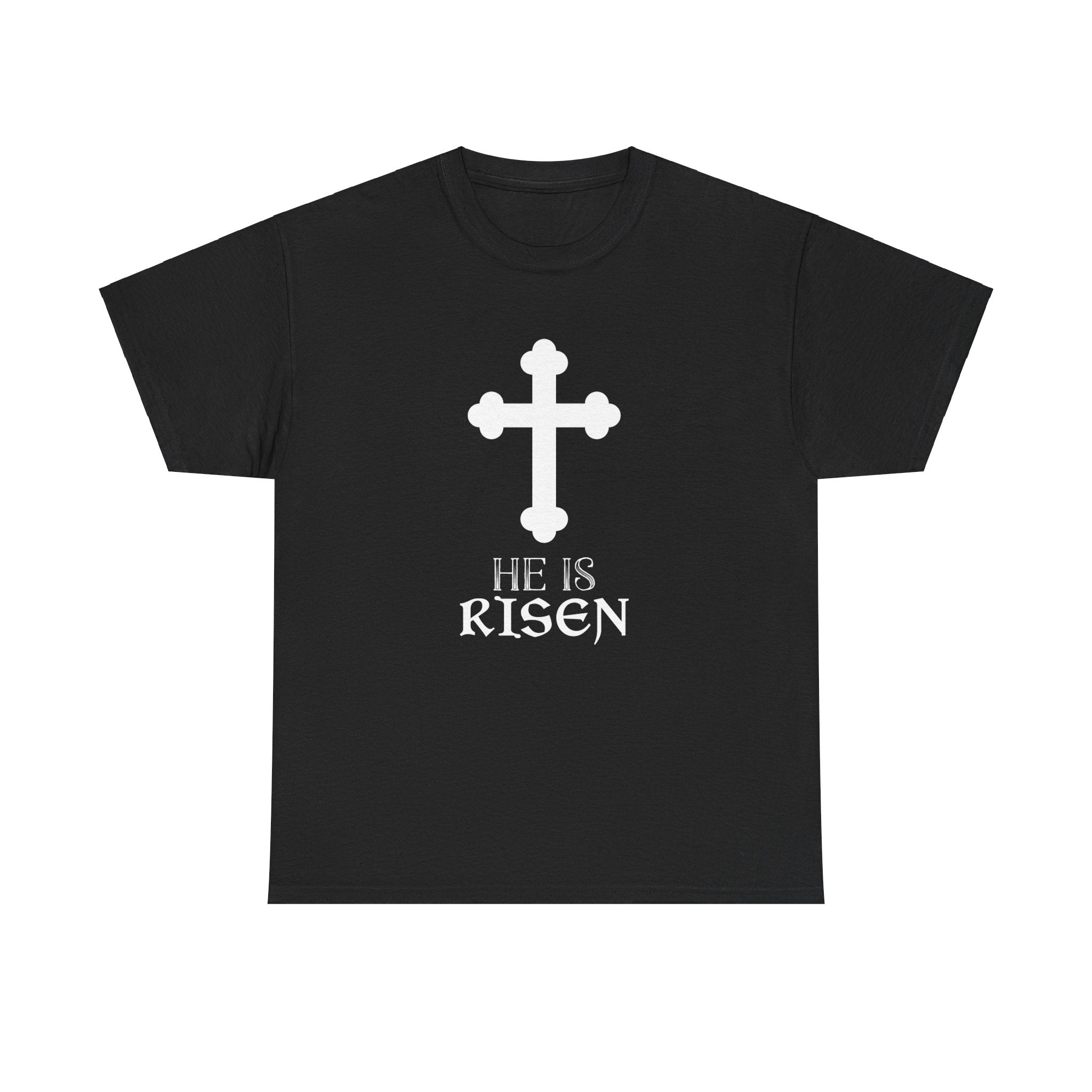 Christ is Risen Greek Russian Eastern Orthodox Pascha Easter Mens T Shirts Plus Size Big and Tall