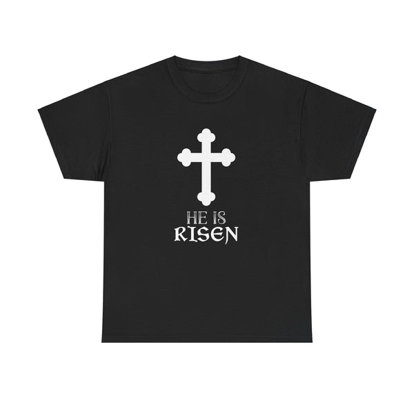 Christ is Risen Greek Russian Eastern Orthodox Pascha Easter Mens T Shirts Plus Size Big and Tall