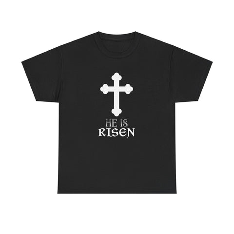 Christ is Risen Greek Russian Eastern Orthodox Pascha Easter Mens T Shirts Plus Size Big and Tall