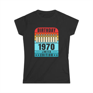 Vintage 1970 TShirt Women Limited Edition BDay 1970 Birthday Womens T Shirts