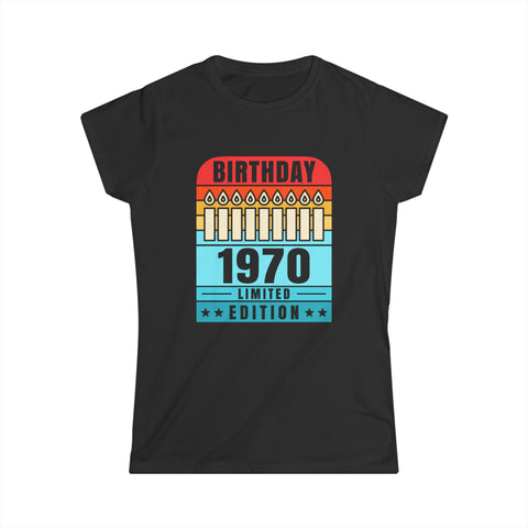 Vintage 1970 TShirt Women Limited Edition BDay 1970 Birthday Womens T Shirts