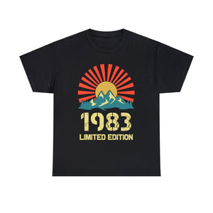 Vintage 1983 Limited Edition 1983 Birthday Shirts for Men Shirts for Men Plus Size Big and Tall