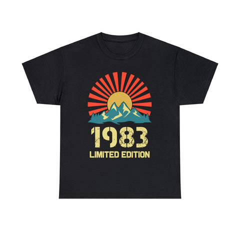 Vintage 1983 Limited Edition 1983 Birthday Shirts for Men Shirts for Men Plus Size Big and Tall