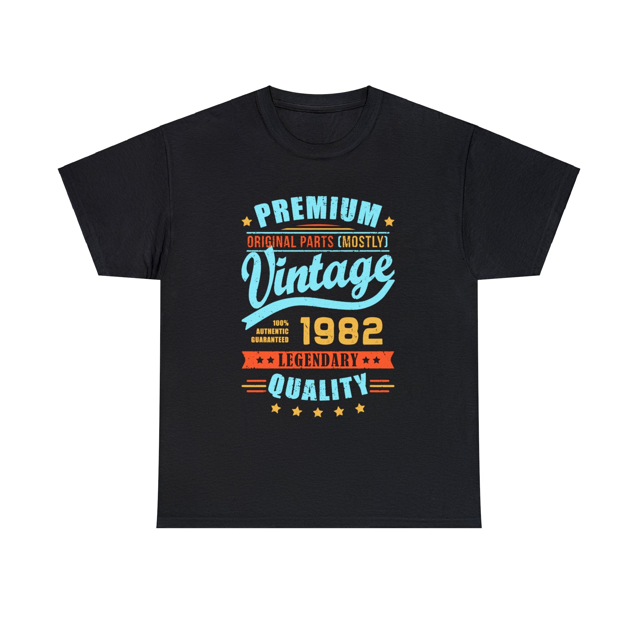 Vintage 1982 TShirt Men Limited Edition BDay 1982 Birthday Big and Tall Shirts for Men Plus Size