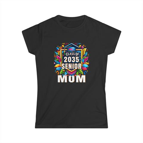 Senior 2035 Class of 2035 Seniors Graduation 2035 Senior Mom Womens T Shirt