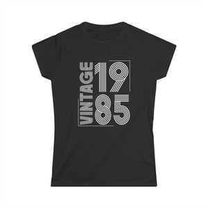 Vintage 1985 T Shirts for Women Retro Funny 1985 Birthday Womens Shirt