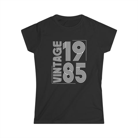 Vintage 1985 T Shirts for Women Retro Funny 1985 Birthday Womens Shirt