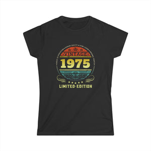 Vintage 1975 Limited Edition 1975 Birthday Shirts for Women Womens T Shirt