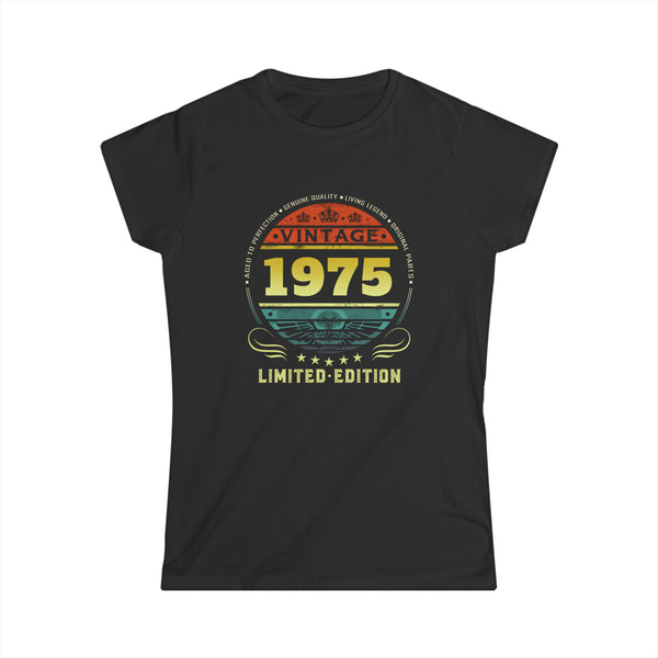 Vintage 1975 Limited Edition 1975 Birthday Shirts for Women Womens T Shirt