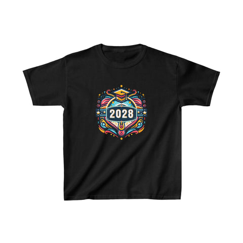 Class of 2028 Senior 2028 Graduation Vintage School Boys Tshirts