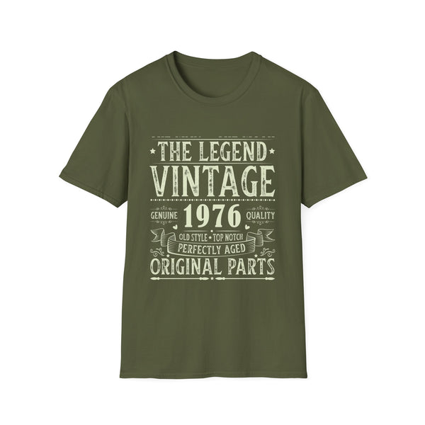 Vintage 1976 T Shirts for Men Retro Funny 1976 Birthday Mens Shirts