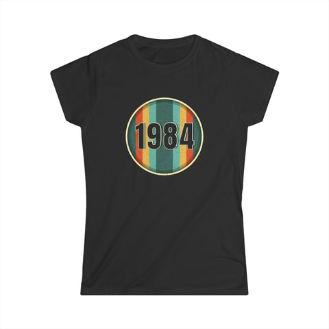 Vintage 1984 Birthday Shirts for Women Funny 1984 Birthday Shirts for Women