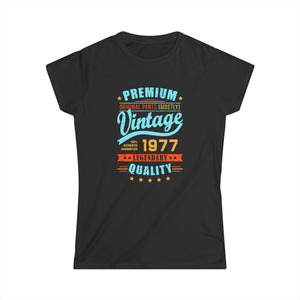 Vintage 1977 TShirt Women Limited Edition BDay 1977 Birthday Shirts for Women