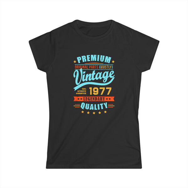 Vintage 1977 TShirt Women Limited Edition BDay 1977 Birthday Shirts for Women