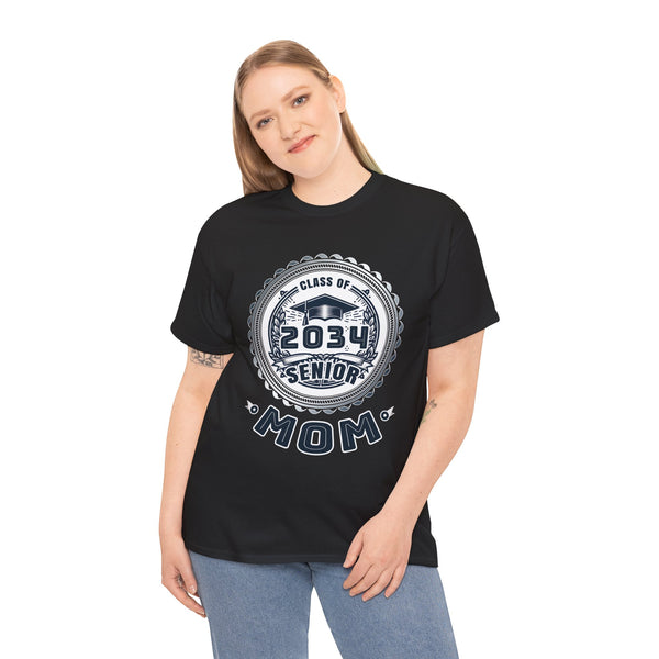 Proud Mom Class of 2034 Mom 2034 Graduate Senior Mom 2034 Tshirts Shirts for Women Plus Size