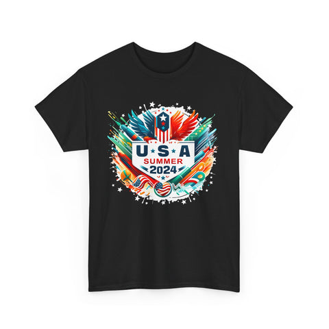 USA 2024 Summer Games United States 2024 USA Men Shirts Big and Tall Plus Size