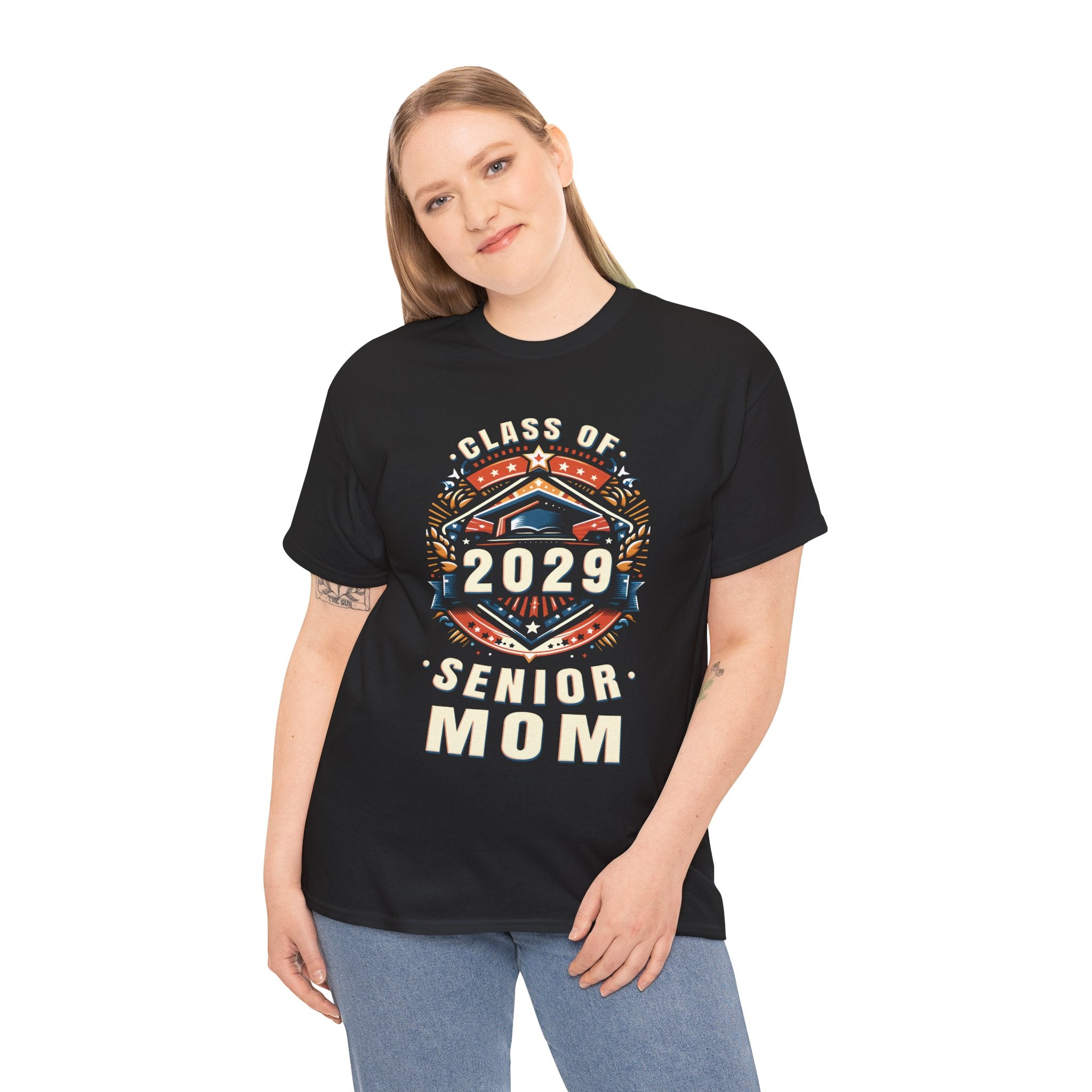 Proud Mom Class of 2029 Mom 2029 Graduate Senior Mom 2029 Tshirts Shirts for Women Plus Size