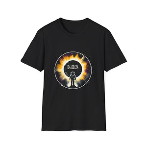 Astronomy Astronaut Watching Solar Eclipse April 08, 2024 Mens T Shirt