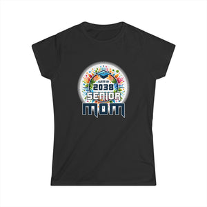 Senior Mom 38 Class of 2038 Graduation for Women Mother Womens T Shirts