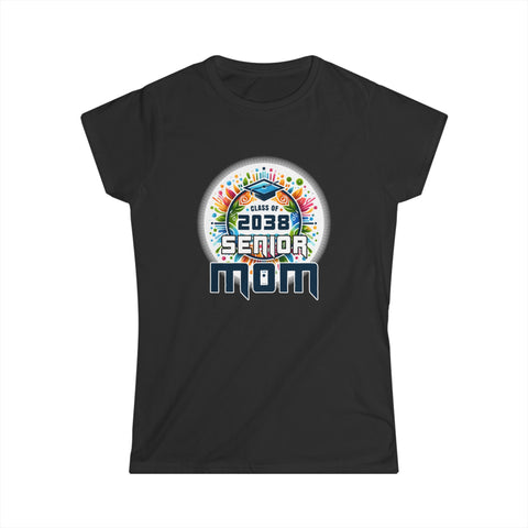 Senior Mom 38 Class of 2038 Graduation for Women Mother Womens T Shirts