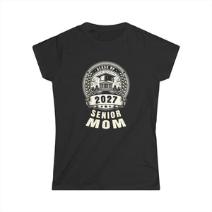 Senior Mom 27 Class of 2027 Back to School Graduation 2027 Shirts for Women