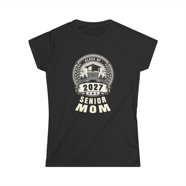 Senior Mom 27 Class of 2027 Back to School Graduation 2027 Shirts for Women