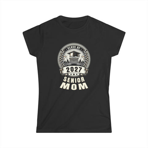 Senior Mom 27 Class of 2027 Back to School Graduation 2027 Shirts for Women