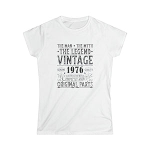Vintage 1976 T Shirts for Women Retro Funny 1976 Birthday Women Shirts