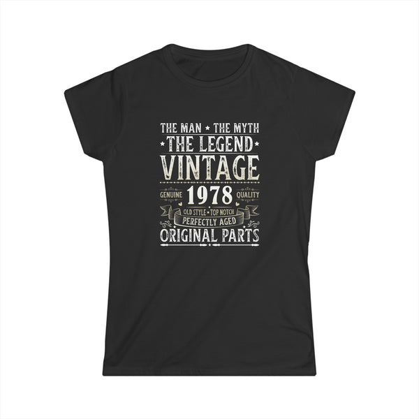 Vintage 1978 TShirt Women Limited Edition BDay 1978 Birthday Womens Shirt