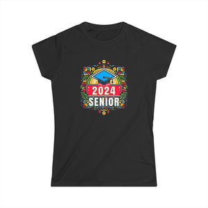 Senior 2024 Class of 2024 Back To School Teacher Students Women Shirts