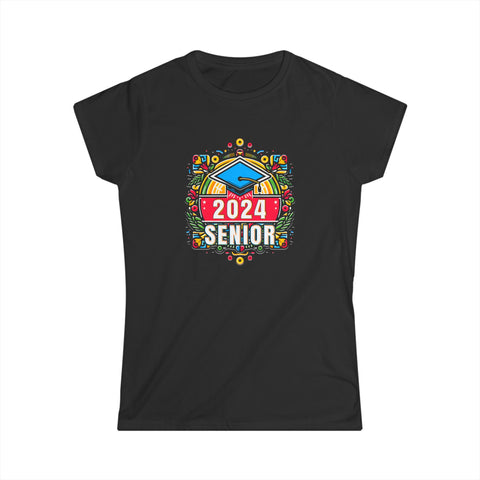 Senior 2024 Class of 2024 Back To School Teacher Students Women Shirts