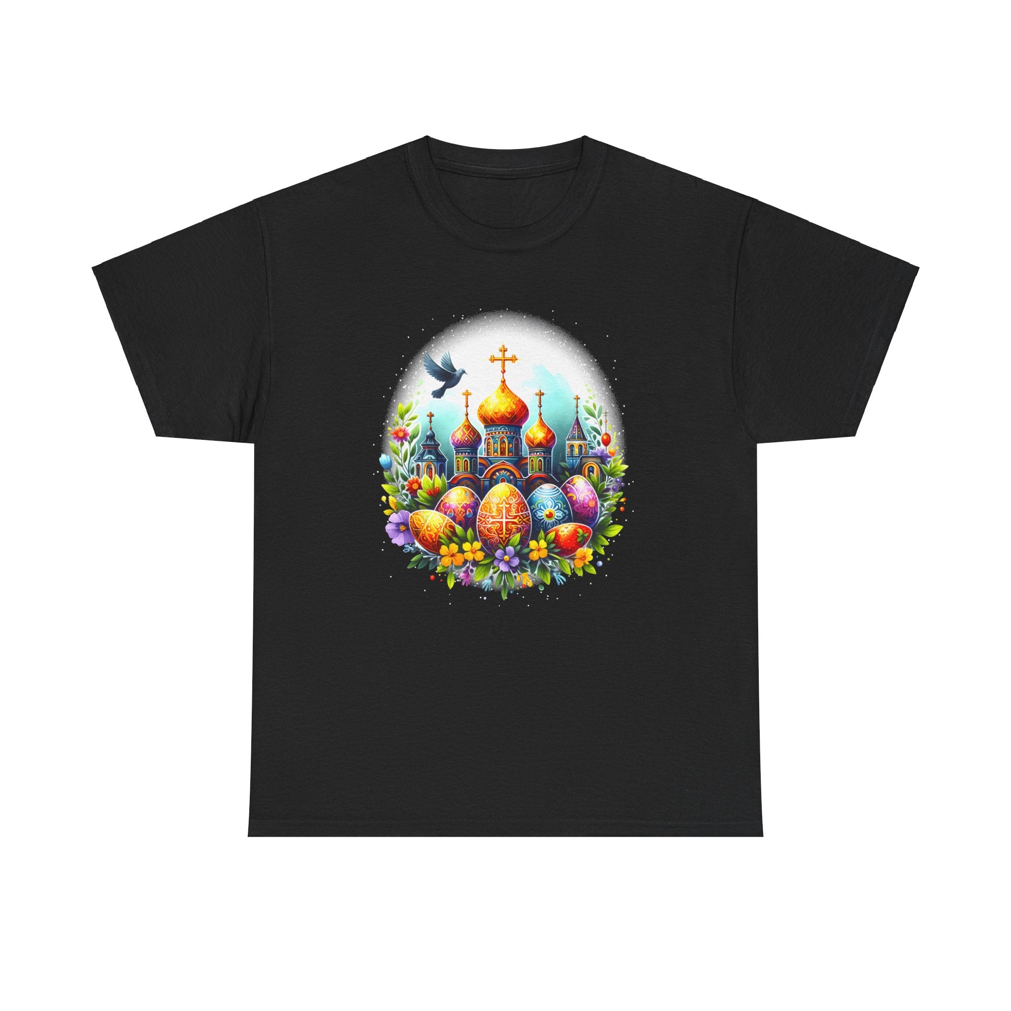 Christ is Risen Greek Russian Eastern Orthodox Pascha Easter Mens T Shirts Plus Size Big and Tall