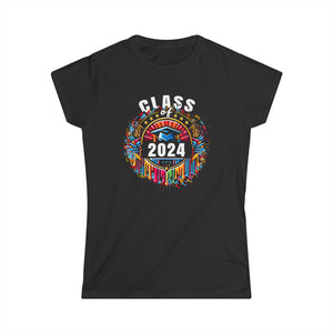 Senior 24 Graduation Class of 2024 Cute Senior 2024 Womens Shirt