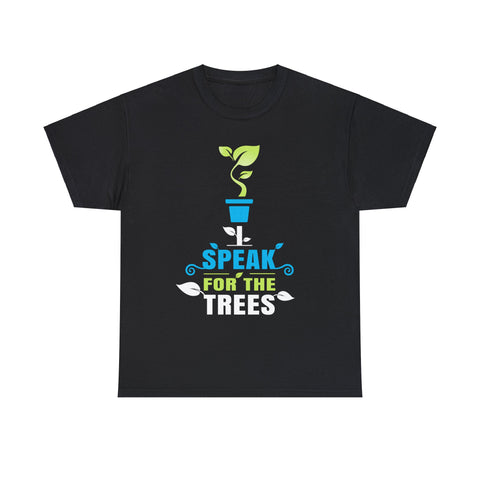 Nature Shirt I Speak For The Trees Save the Planet Shirts for Men Plus Size Big and Tall