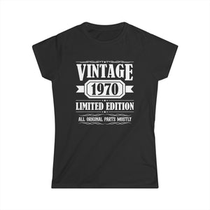 Vintage 1970 TShirt Women Limited Edition BDay 1970 Birthday Womens Shirt