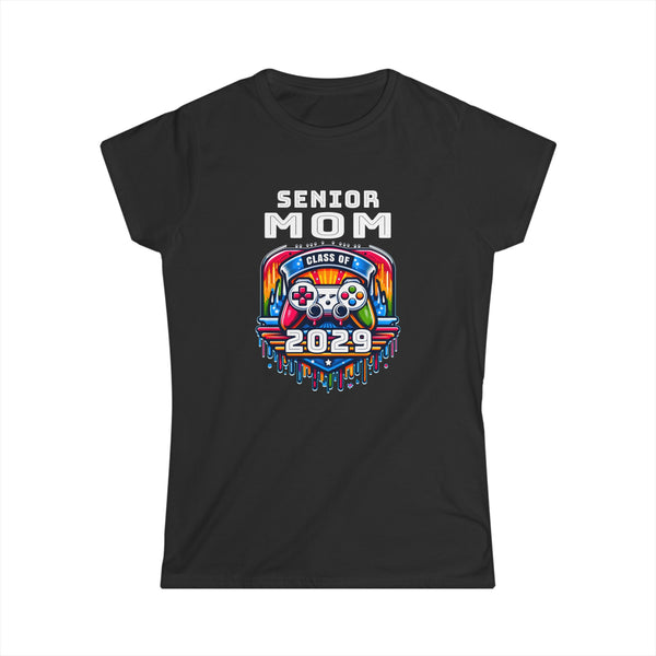 Proud Senior Mom Shirt Class of 2029 Decorations 2029 Women Tops