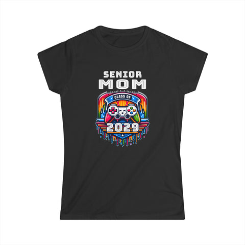 Proud Senior Mom Shirt Class of 2029 Decorations 2029 Women Tops
