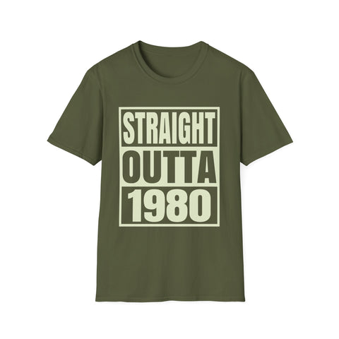 Vintage 1980 TShirt Men Limited Edition BDay 1980 Birthday Mens Shirts