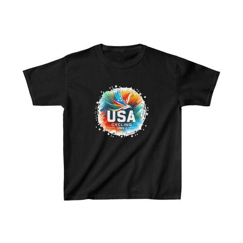 USA 2024 United States Cycling Road Biking Sport 2024 USA Girls T Shirts