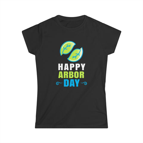 Happy Arbor Day Shirt Outfit for Earth Day Plant Trees Womens Shirt