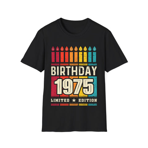 Vintage 1975 TShirt Men Limited Edition BDay 1975 Birthday Men Shirts