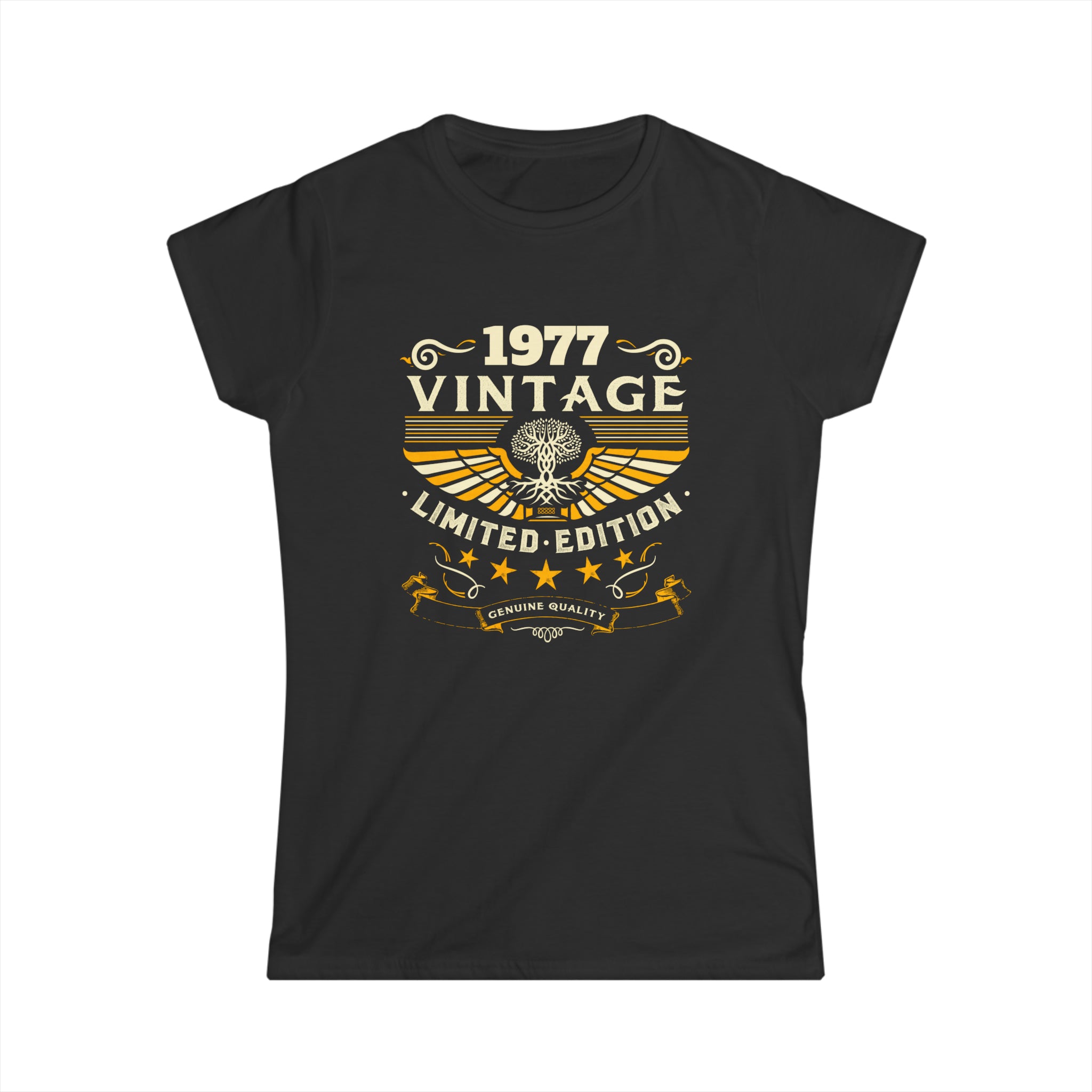 Vintage 1977 T Shirts for Women Retro Funny 1977 Birthday Women Shirts