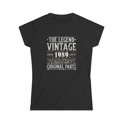 Vintage 1989 T Shirts for Women Retro Funny 1989 Birthday Women Tops