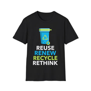 Environment Reuse Renew Rethink Activism Environmental Crisis Earth Day Mens Tshirts