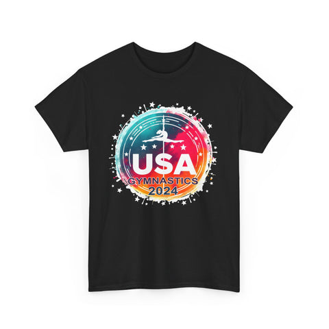 USA 2024 Games United States Gymnastics America 2024 USA Men Shirts Big and Tall Plus Size