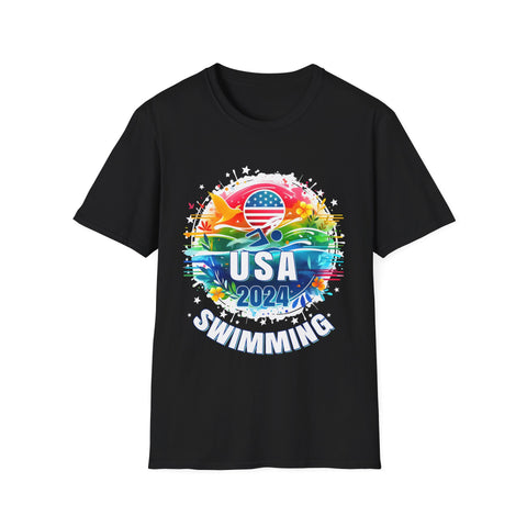 USA 2024 United States American Sport 2024 Swimming Mens T Shirt