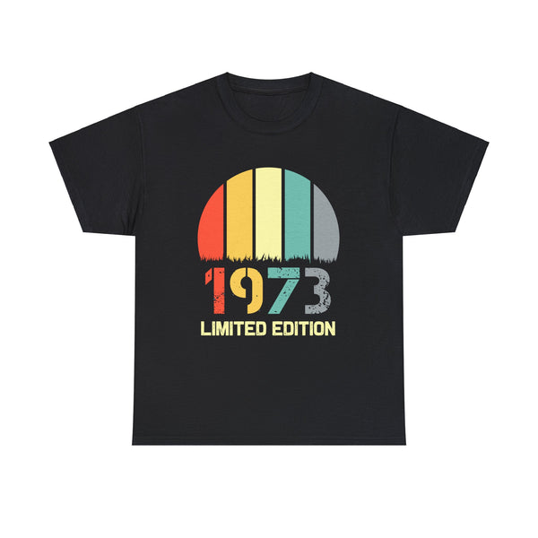 Vintage 1973 TShirt Men Limited Edition BDay 1973 Birthday Mens Shirt Plus Size Big and Tall