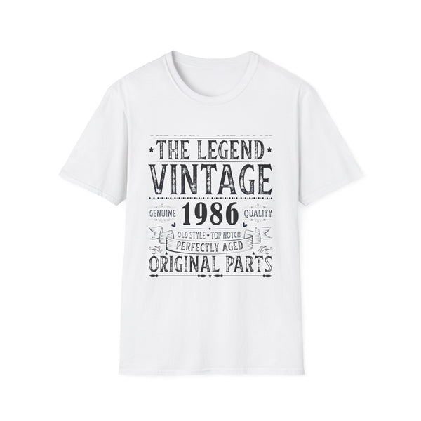 Vintage 1986 TShirt Men Limited Edition BDay 1986 Birthday Men Shirts