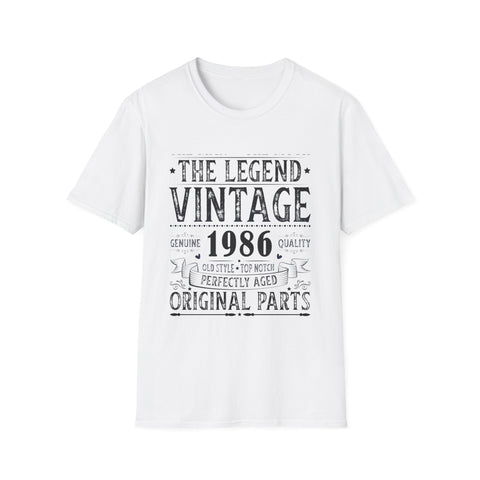 Vintage 1986 TShirt Men Limited Edition BDay 1986 Birthday Men Shirts