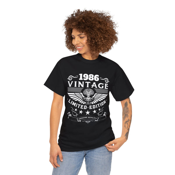 Vintage 1986 TShirt Women Limited Edition BDay 1986 Birthday Womens Shirt Plus Size